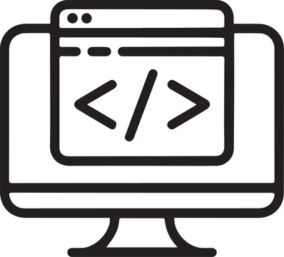 modern Frontend coding icon