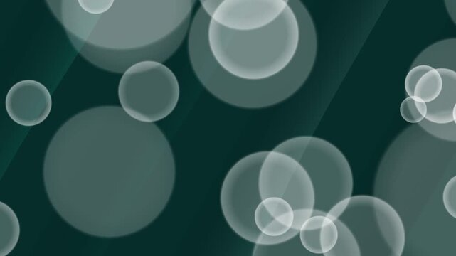 Transparent Orbs on Dark Background Video.