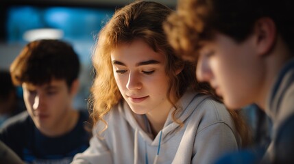 Obraz premium A classroom environment where students simulate a drop test using different object types, emphasizing the scientific method for understanding physics and material strength in real-time experiments.