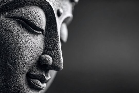 Serenity and wisdom captured in Buddha's gentle gaze