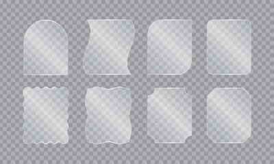 ガラス風デザインの見出しフレームセット