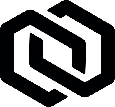 Abstract Hexagon Monogram Logo