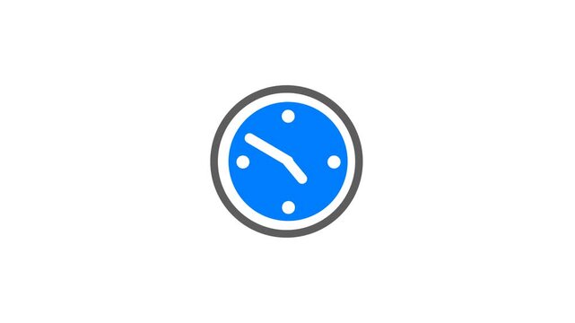 Time is Money Concept with Clock Animated