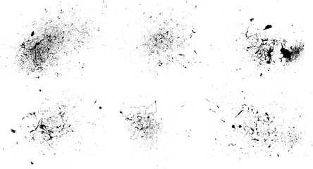 Obraz premium Soft Splatter Effect Grunge Vector Set