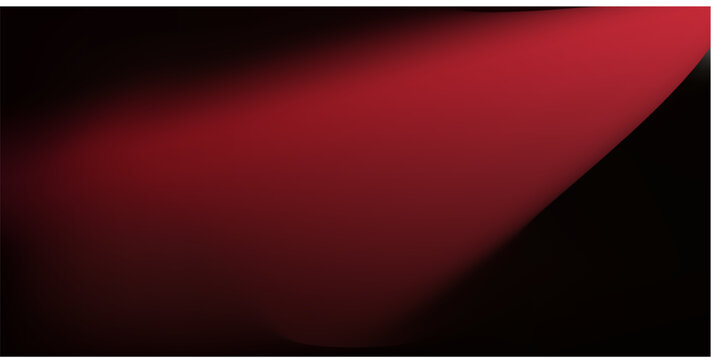 Abstract Red Spotlight Beam on Black Background