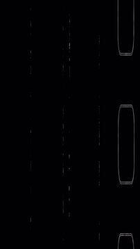 Super8mm vertical old film with damaged black film strip edges offers a vintage aesthetic. Suitable for nostalgic projects.