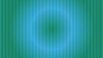 Teal and cyan vertical pinstripe background with glowing central circle effect creating luminous cyan sphere visual for technology and futuristic digital media presentations