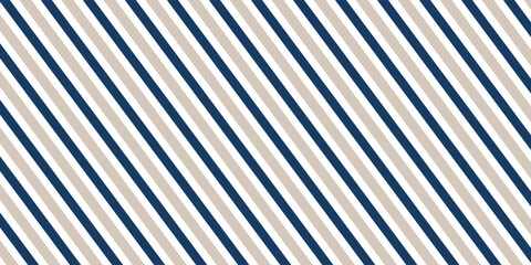 Obraz premium Bicolor Diagonal stripe pattern. Seamless pastel gray and cadet blue line background. Wrapping paper print with diagonal lines. Colorful package texture.