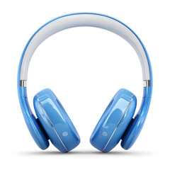 Sky-Blue Headphones: A sleek, modern pair of sky-blue headphones, perfect for immersive listening and stylish audio experiences.
