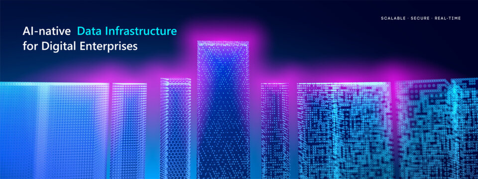 Background data graph and growth invest ai with city investment digital. Chart dot infographic and value metrics up with banner financial grow. Analysis background shape and rocket growth bar.