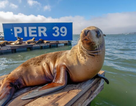 Pier 39 Sea Lions - Masterpiece San Francisco Wildlife.