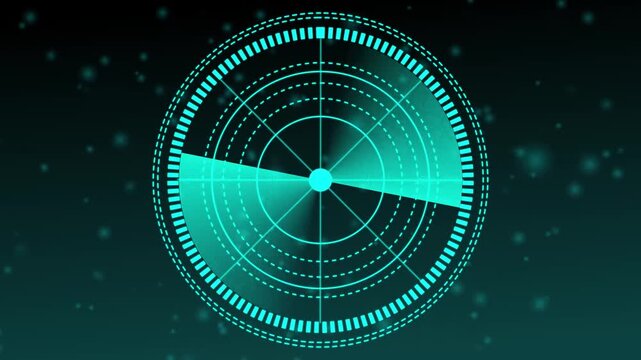 Radar screen animation on map background. Signal transmitted sonar radar .Radar point to detect enemy position.Technology world map radar screen animation. Radar Scanning loop.radar icon animation.4k