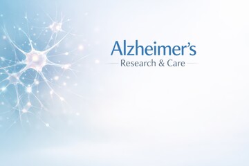 Fototapeta premium Alzheimer Research And Care Background Design