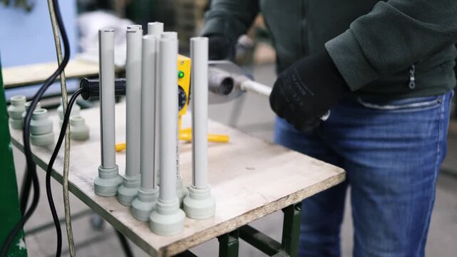 Military ammunition being manufactured. 3D printing of rocket wings for drones: innovative, inexpensive tech reshaping warfare. Enables easily scaled production of expendable kamikaze or bomb-dropping