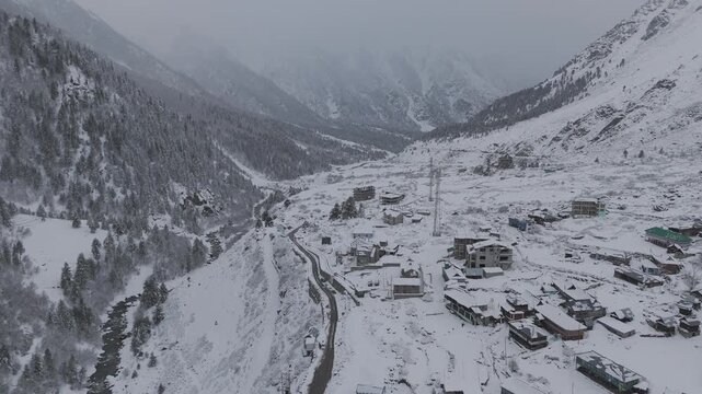 Chitkul Drone Shot (Himachal Pradesh India)