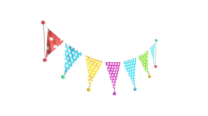 Obraz premium birthday flag png