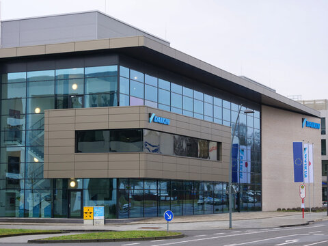Germany, Dortmund, February 18. 2026, brand sign logo Daikin Chemical Europe Innovation Center