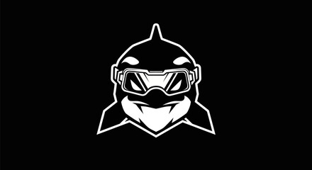 Orca shark character illustration © Surya