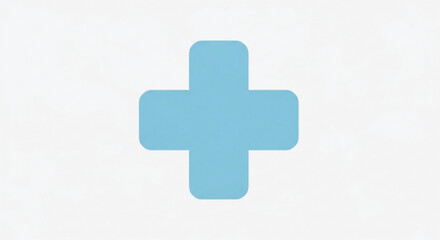 Obraz premium Blue Medical Cross Symbol Icon.