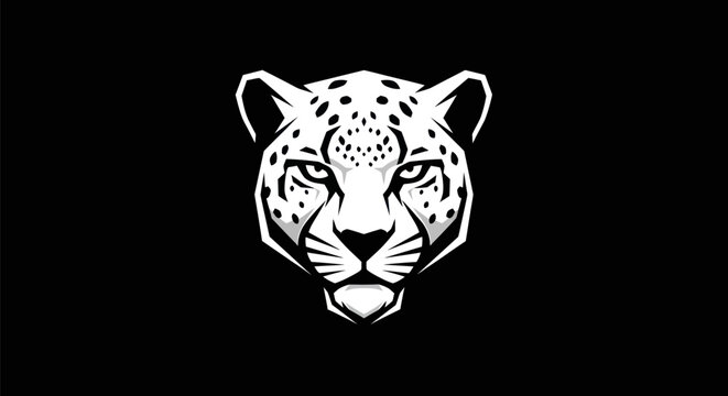 Leopard head vector illustration