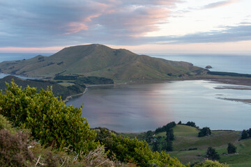 Scenic views of Hooper's Inlet, near Portobello, Dunedin, Otago, New Zealand © Conor