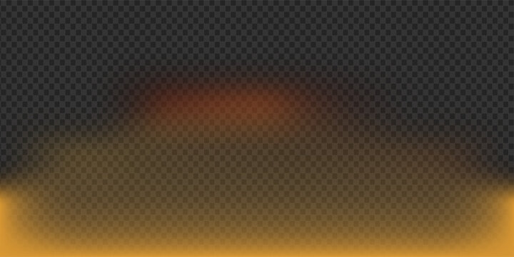 Broad golden orange light leak with a soft mountain like shape. Perfect for bottom placement to create a warm nostalgic glow and realistic summer sunlight effect in photos