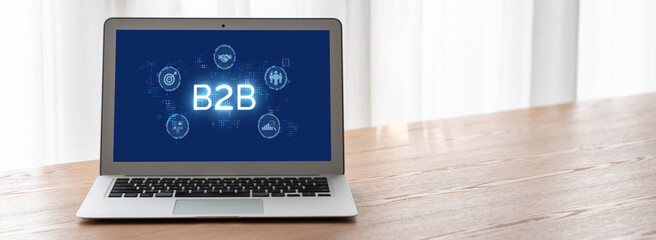 Business person navigates B2B landscape, harness technology to enhance business-to-business connections. Discover reshapes B2B interaction, driving innovation in business-to-businesses strategy. brisk