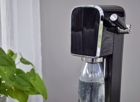 A device for making carbonated water.