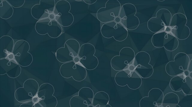 polygon flower background