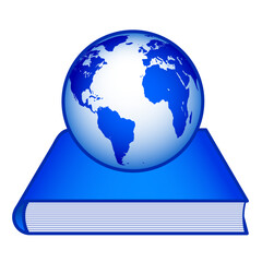 Globe on book