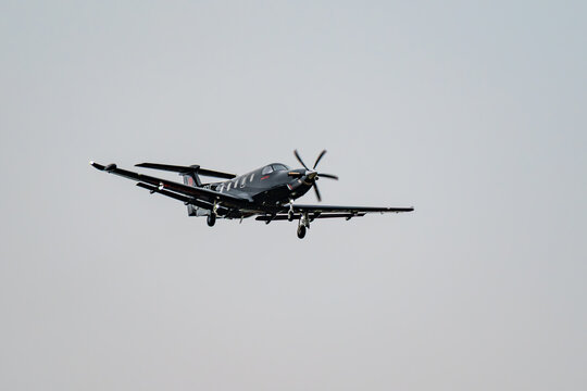 Pilatus PC-12 NGX on Final Approach
