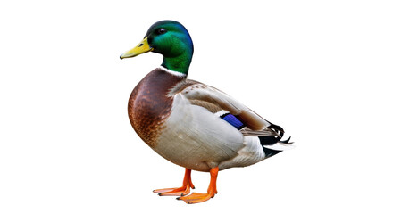 mallard duck isolated on white background © Hachi