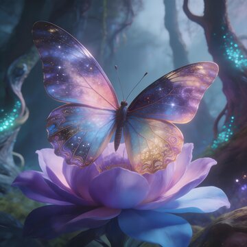 butterfly on the flower fantacy dream fly animal insect