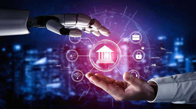 The role of AI in digital banking and online financial technology (FinTech) services. An AI platform for secure transactions and business finance. Motif