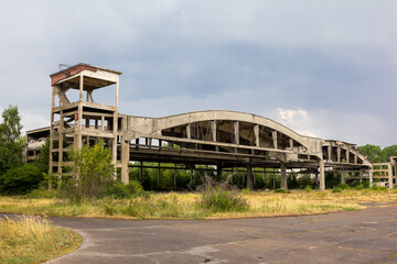Obraz premium Abandoned ruined German airbase Neutief