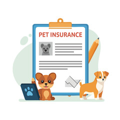 Pet Insurance Application Form with Dogs