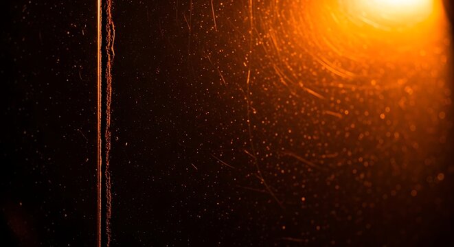Warm Light on Dirty Window