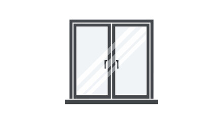 Naklejka premium Modern Sliding Glass Window.