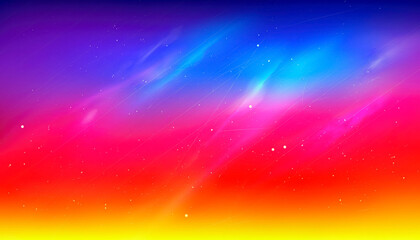 Vibrant gradient background with subtle starry effect and light streaks