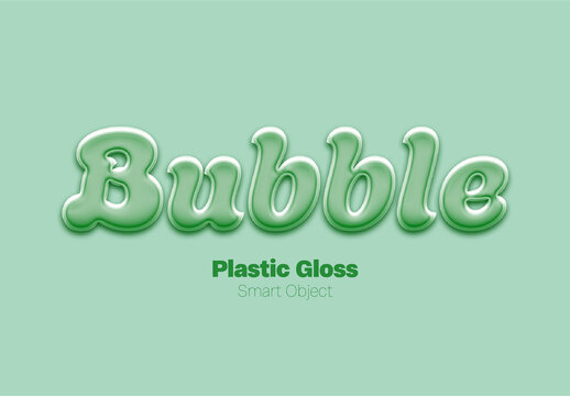 Glossy Layer Plastic Gloss Text Effect