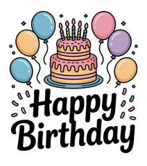 birthday cake with candles