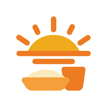 Sunrise Suhoor Time Icon for Ramadan Fasting Schedule