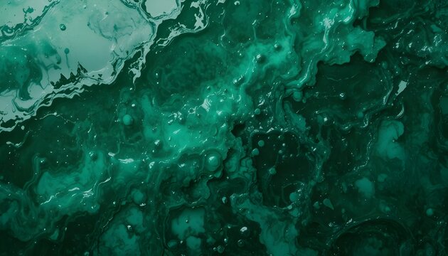 Deep jade green glazed gamla with rich glossy shine on white background