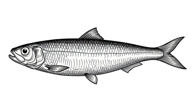 Herring Fish Illustration