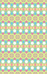 Seamless ethnic pattern vector with traditional tribal and cultural motifs, perfect for fabric, fashion, wallpaper, crafts, and decorative design projects.