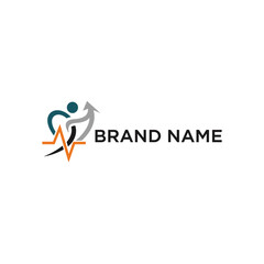 Obraz premium Abstract Logo Design with Human Form.