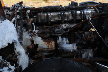 Fototapeta premium truck parts and equipment