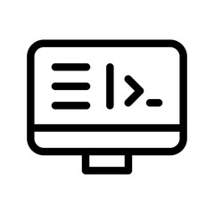 Fototapeta premium Web Programming Icon Vector Symbol Design Illustration