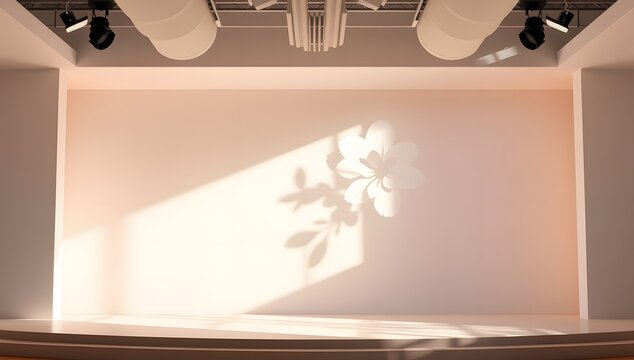 Premium Cosmetic Spring Display with Floral Accent
