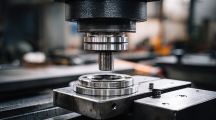 Precision Machinery in Action at a Modern Manufacturing Facility